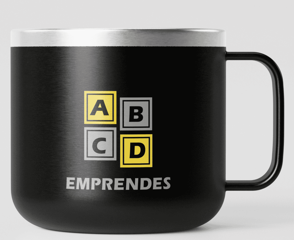 Taza con logo ABCD Emprendes