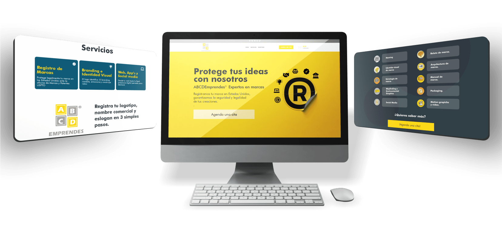 Servicios UI mockup
